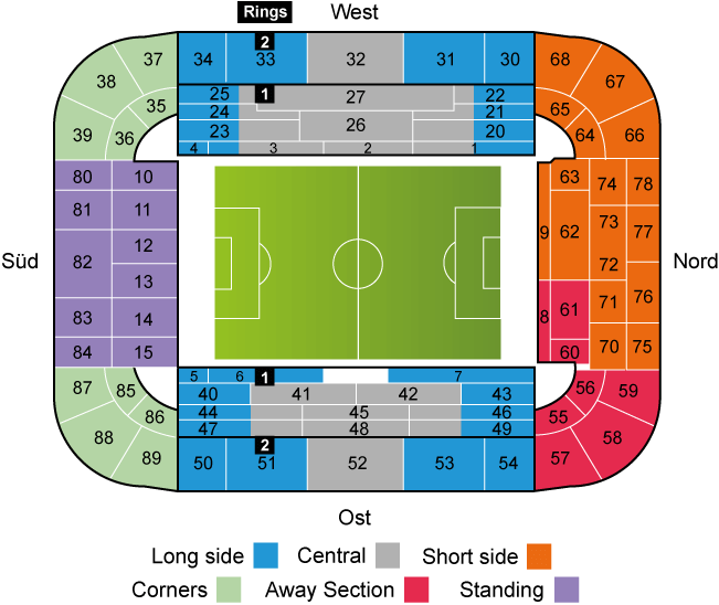 Signal Iduna Park plattegrond